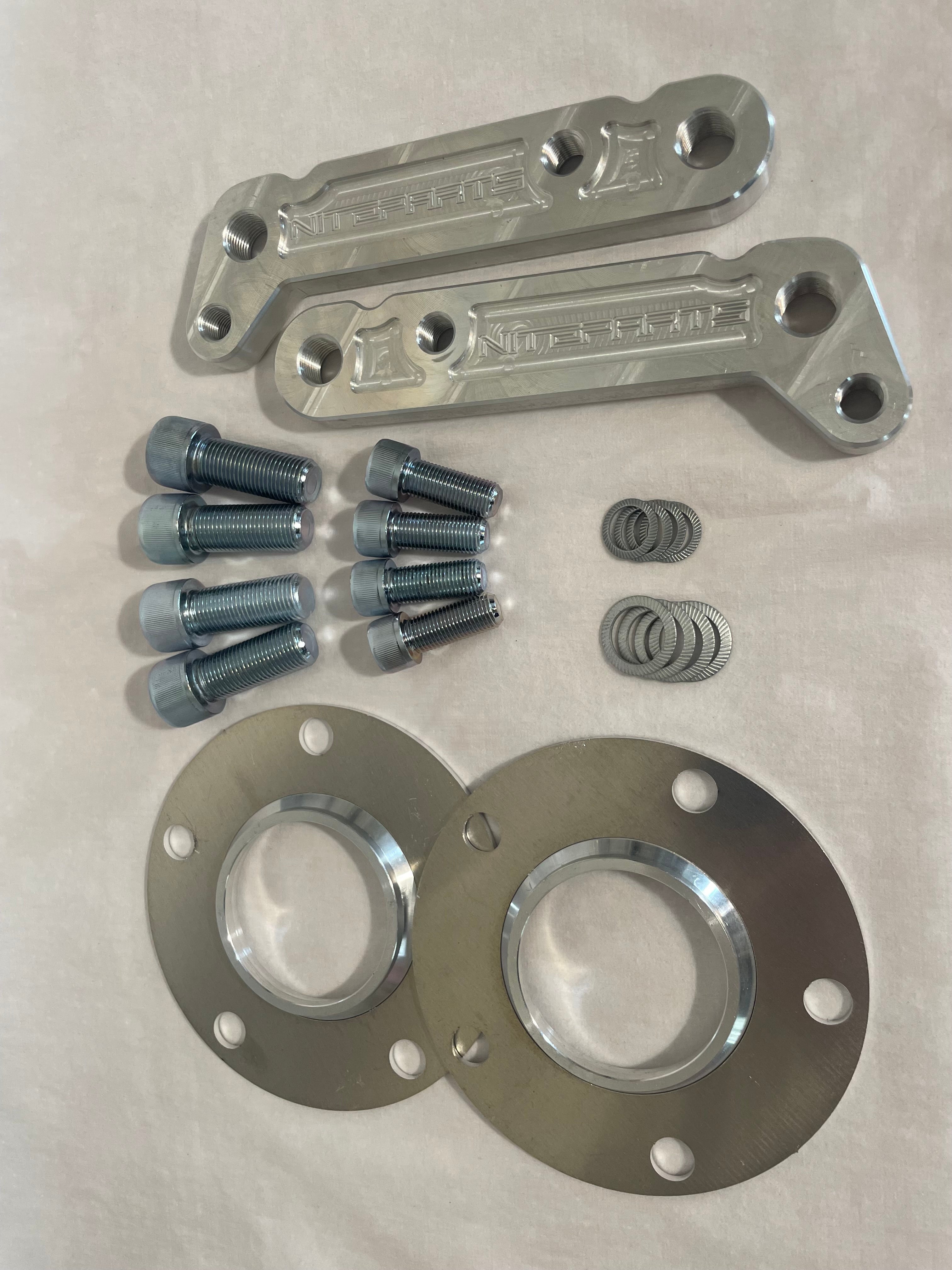 NITEPARTS Brembo 6Pot to JZX90/100/110 & SXE/GXE Altezza/IS FRONT brake adaptor kit